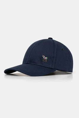 Bavlněná baseballová čepice Paul Smith tmavomodrá barva, s aplikací, M1A.987DT.POZEB