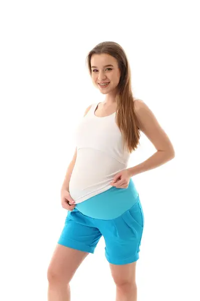 gregx Těhotenské kraťasy DURO - tyrkysové, vel. S