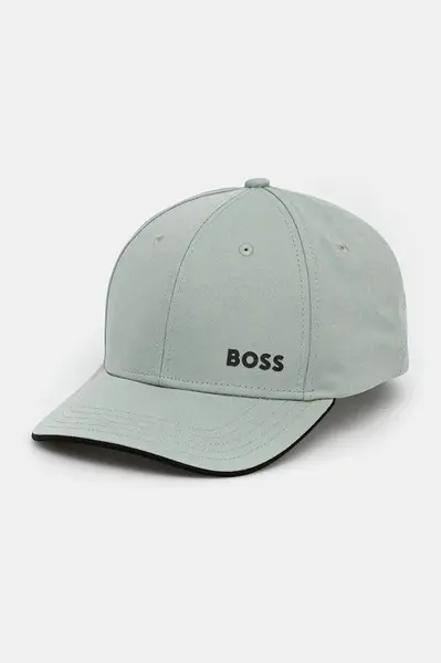 Bavlněná baseballová čepice BOSS Green Cap-Bold