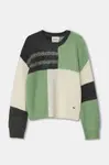 Dětský svetr s příměsí vlny Pepe Jeans WINSLOW zelená barva, PG701102