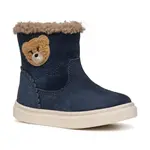 Dětské semišové zimní boty Geox NASHIK tmavomodrá barva, B463HA.00022