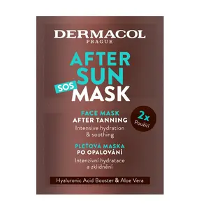 Dermacol AFTER SUN Pleťová maska 2x8 ml