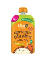 Ellas Kitchen BIO Dětská rýže Banán a meruňka kapsička 120 g