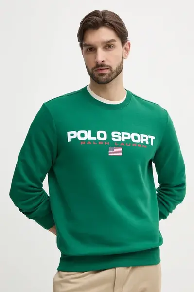 Mikina Polo Ralph Lauren pánská, bílá barva, s potiskem, 710835770