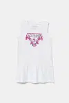 Dětské bavlněné šaty Guess bílá barva, mini, K4RK23 KA6W4