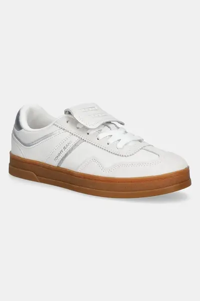 Kožené sneakers boty Tommy Jeans THE GREENWICH FLAP
