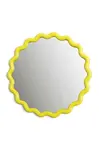 Nástěnné zrcadlo &k amsterdam Zigzag Yellow