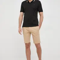 Bavlněné polo tričko BOSS černá barva, 50469360