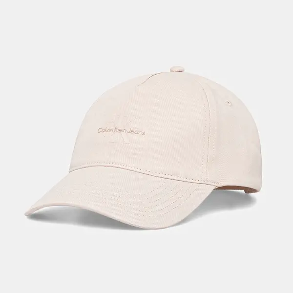 Bavlněná baseballová čepice Calvin Klein Jeans růžová barva, LV04K5027G