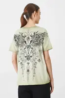 Bavlněné tričko Medicine zelená barva