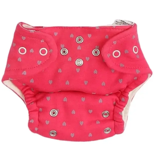 Mamatti Mamatti Látková plenka EKO sada - kalhotky + 2 x plenka, vel. 5 - 14 kg, Hearts