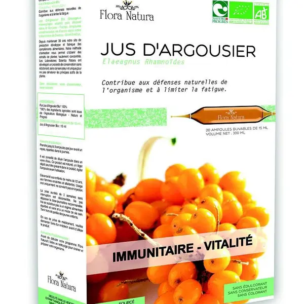 Flora Natura Rakytník BIO 20x15 ml
