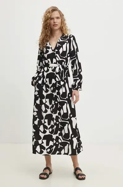 Šaty Answear.LAB černá barva, maxi