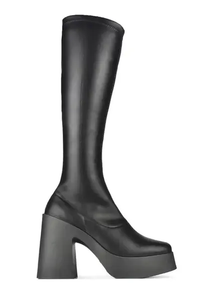 Kozačky Altercore Sofia dámské, černá barva, na podpatku