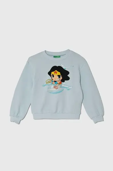 Dětská bavlněná mikina United Colors of Benetton x DC