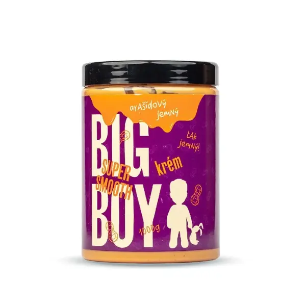 BIG BOY Arašídový krém Super Smooth 1000 g