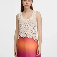 Orsay Cream women's crochet top - Women's