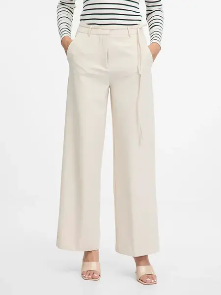 Orsay Cream women's wide trousers - Women's