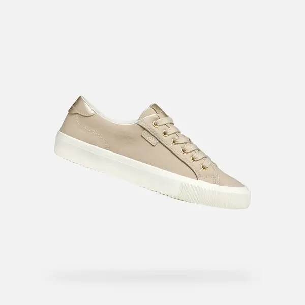 Beige women's sneakers Geox Emmeleny - Women's