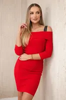 Red dress with wide straps