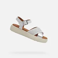 White women's sandals Geox Camalei - Women's