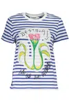 DESIGUAL SHORT SLEEVE T-SHIRT WOMEN BLUE
