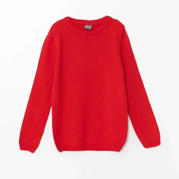 LC Waikiki Lw - Crew Neck Basic Long Sleeve Girl's Knitwear Sweater