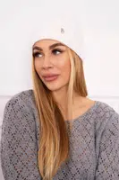 Kesi Čapica s fleece Roma K224 biely