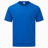 Men's Blue T-Shirt Iconic Classic Fruit Of The Loom