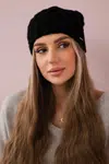 Kesi Čapica s fleece Waleria K307 čierna