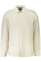 Pánska béžová košeľa s dlhým rukávom