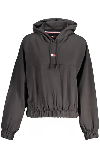 Čierna mikina Tommy Hilfiger bez zipsu