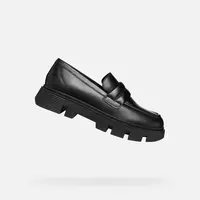 Black women's moccasins Geox Vilde - Women's