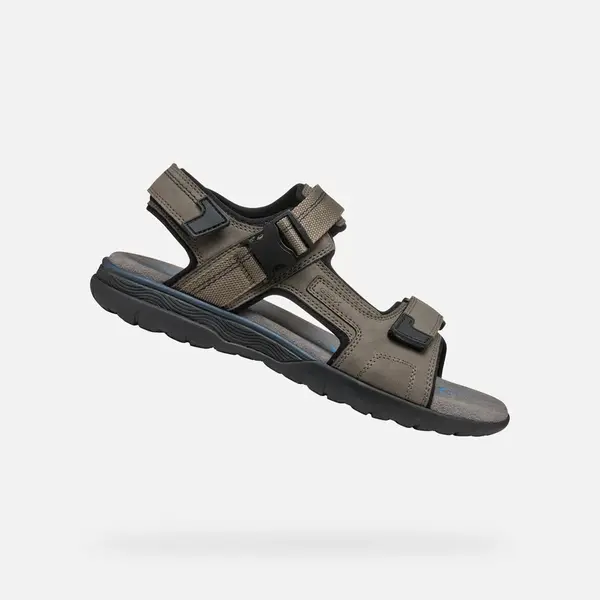 Men's light grey sandals Geox Spherica EC5 - Men