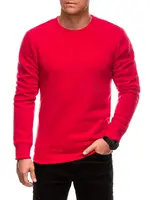 Edoti BASIC men's uniform round neck sweatshirt - red