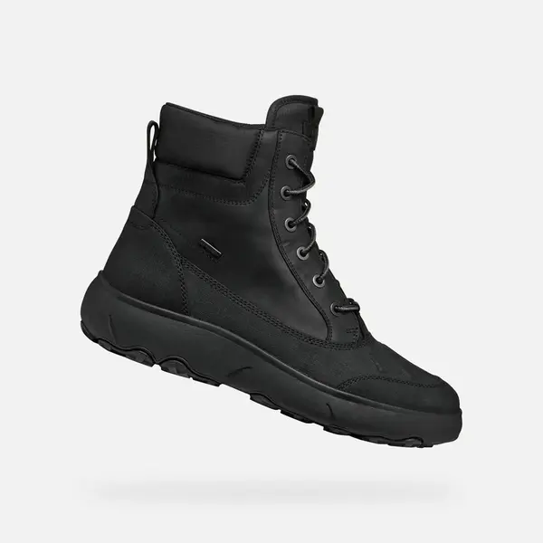 Black Men's Ankle Boots Geox Nebula + Grip AB - Men