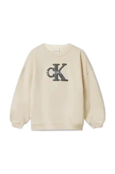 Detská bavlnená mikina Calvin Klein Jeans