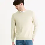 Krémový pánsky basic sveter Celio Decotonv