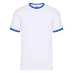 White T-shirt Ringer Fruit of the Loom