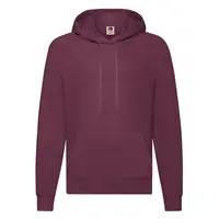 Burgundy Men's Hooded Sweat Sweat Fruit of the Loom