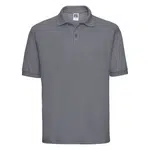 Men's Polycotton Polo Russell Dark Grey T-Shirt