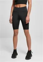 Women's High Waist Tech Mesh Cycle Shorts, Black