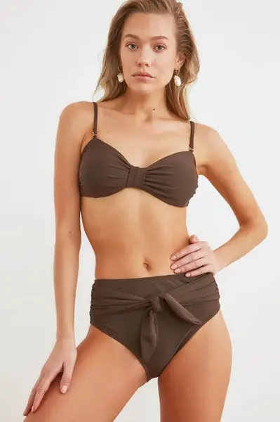 Bikiny spodný diel Trendyol Tie detailed