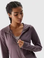 Women's Sports Quick-Drying Hooded Sweatshirt 4F - Brown