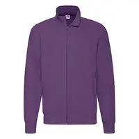 Men's Purple Lightweight Sweat Jacket Fruit of the Loom