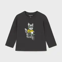 Bavlnené tričko s dlhým rukávom Mayoral