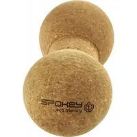 Spokey DOUBLE OAK Dvojitá masážna loptička, hnedá, veľkosť