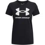 Under Armour LIVE SPORTSTYLE GRAPHIC SS Dámske tričko, čierna, veľkosť