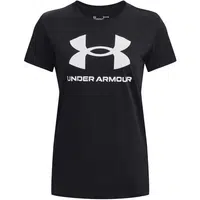 Under Armour LIVE SPORTSTYLE GRAPHIC SS Dámske tričko, čierna, veľkosť