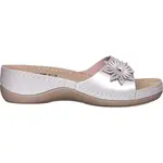 LEONS LOTUS Dámske šľapky, strieborná, veľkosť